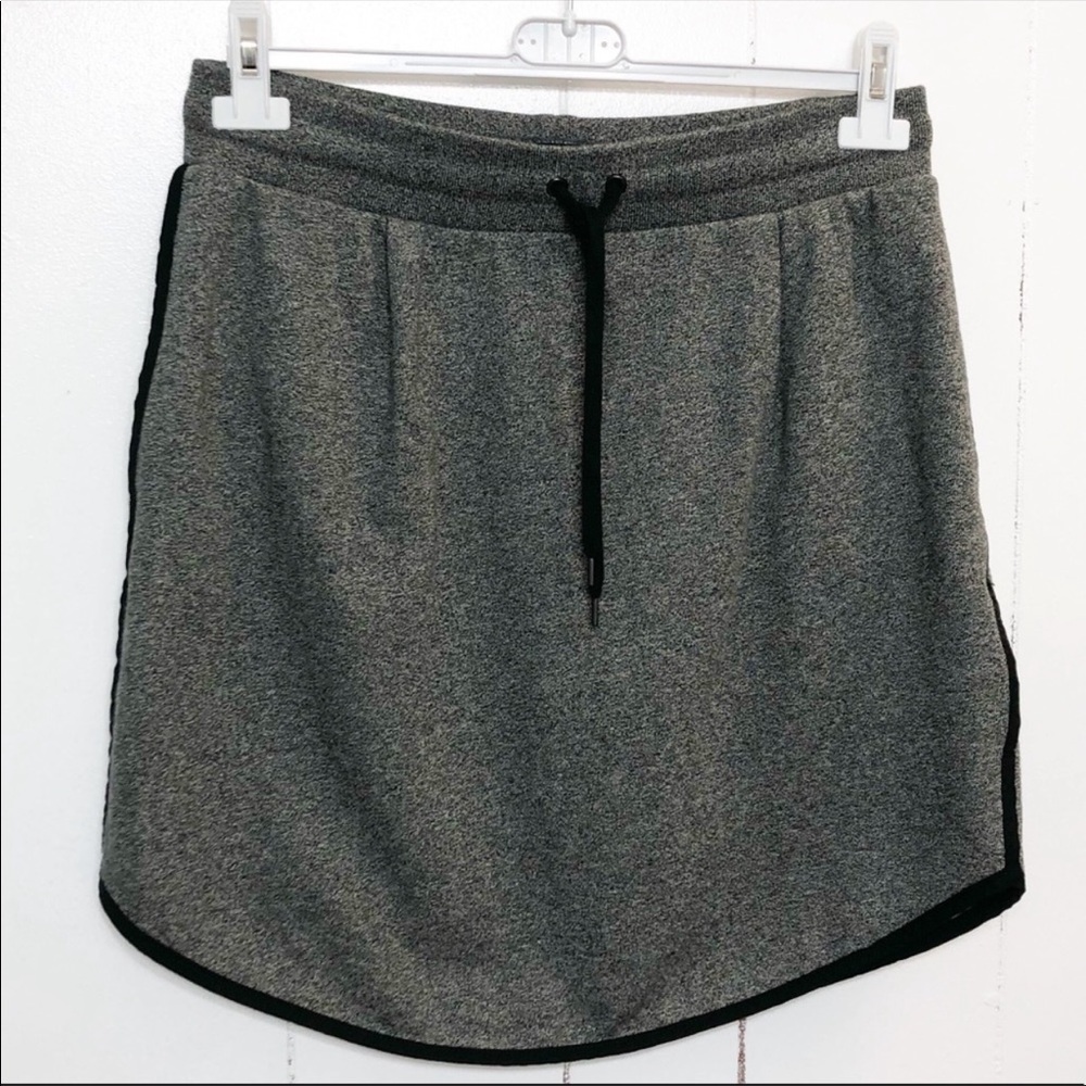 Madewell Heather Gray Cotton Mini Skirt w/ Pockets